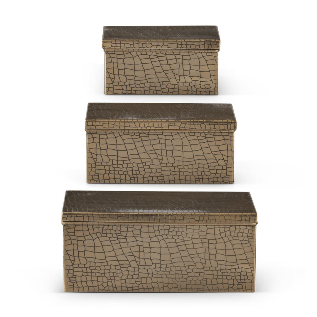 Lidded Boxes | Alligator Skin