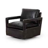 Ollie Swivel Chair | Black