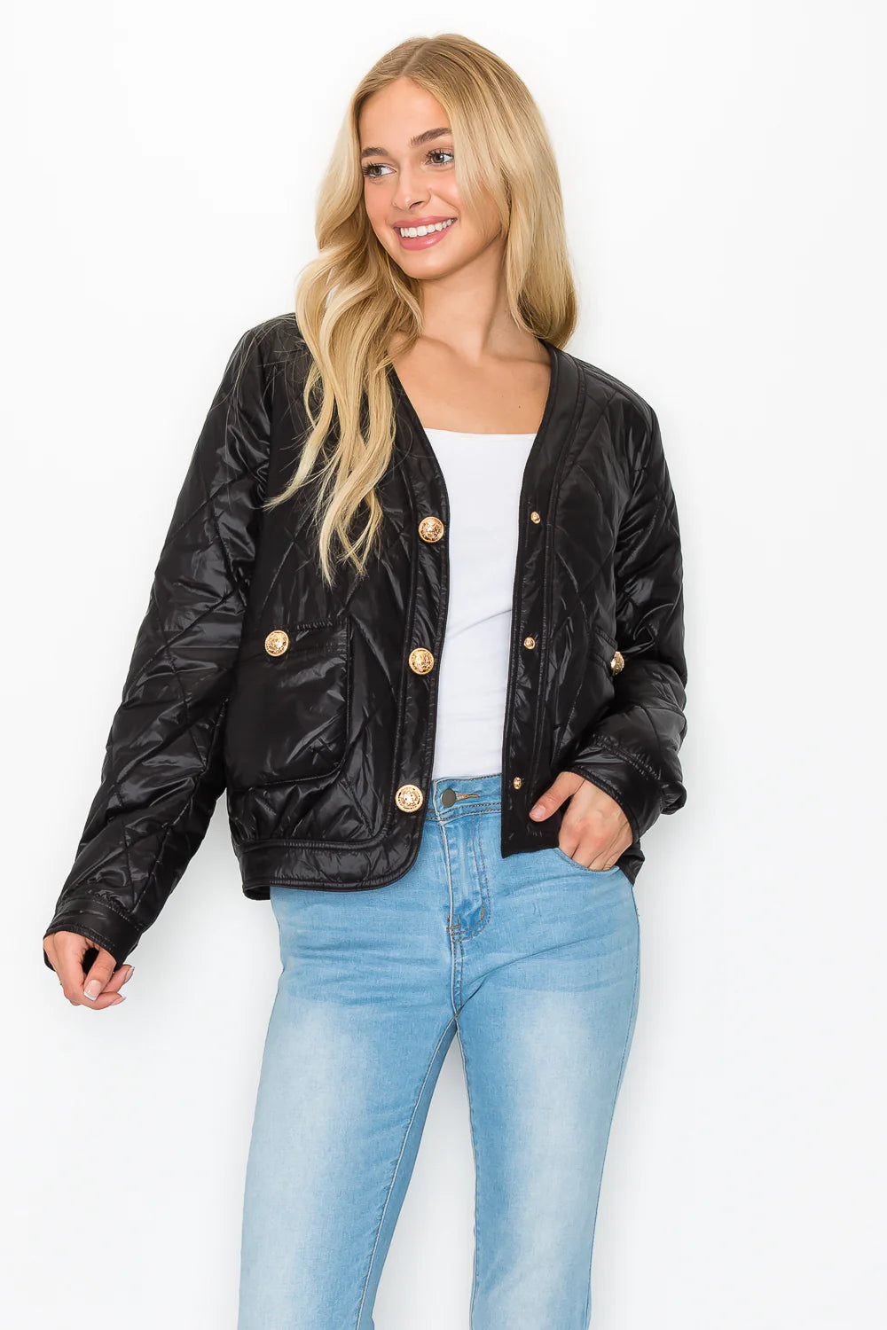 Posh Puffer Jacket | Black
