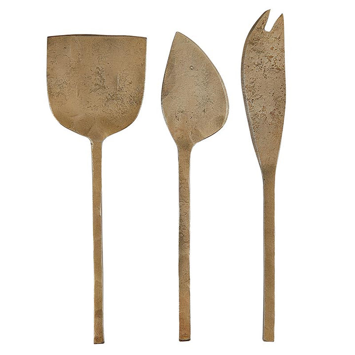 Cheese Knives Set | Antique Gold
