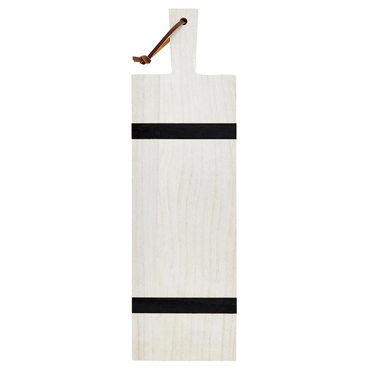 Charcuterie Board | Wood + Black Stripe