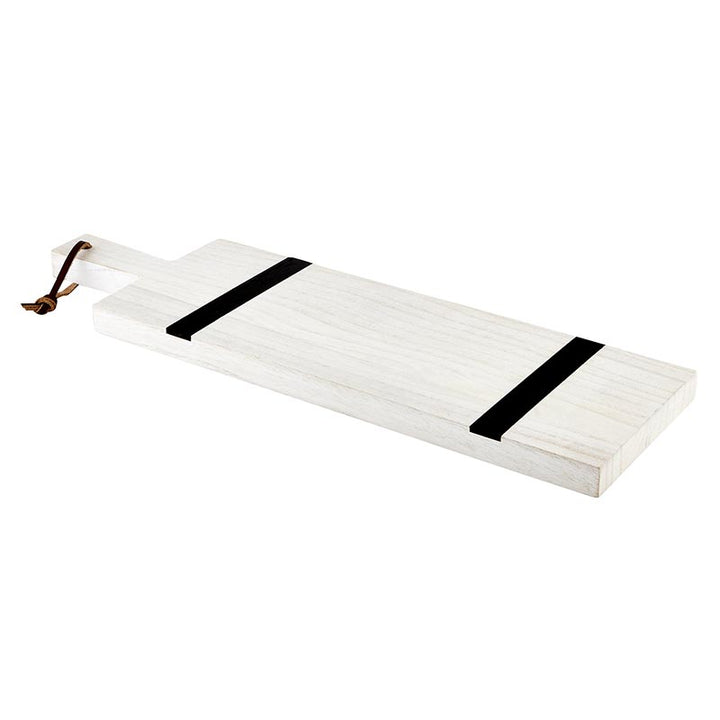 Charcuterie Board | Wood + Black Stripe