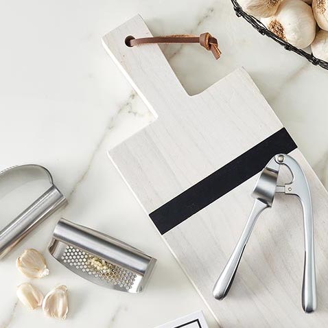 Charcuterie Board | Wood + Black Stripe