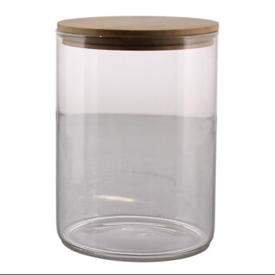 Glass Canister + Wood Lid | 6.5"
