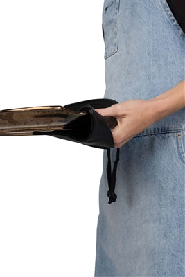 Pot Holder | Black Leather