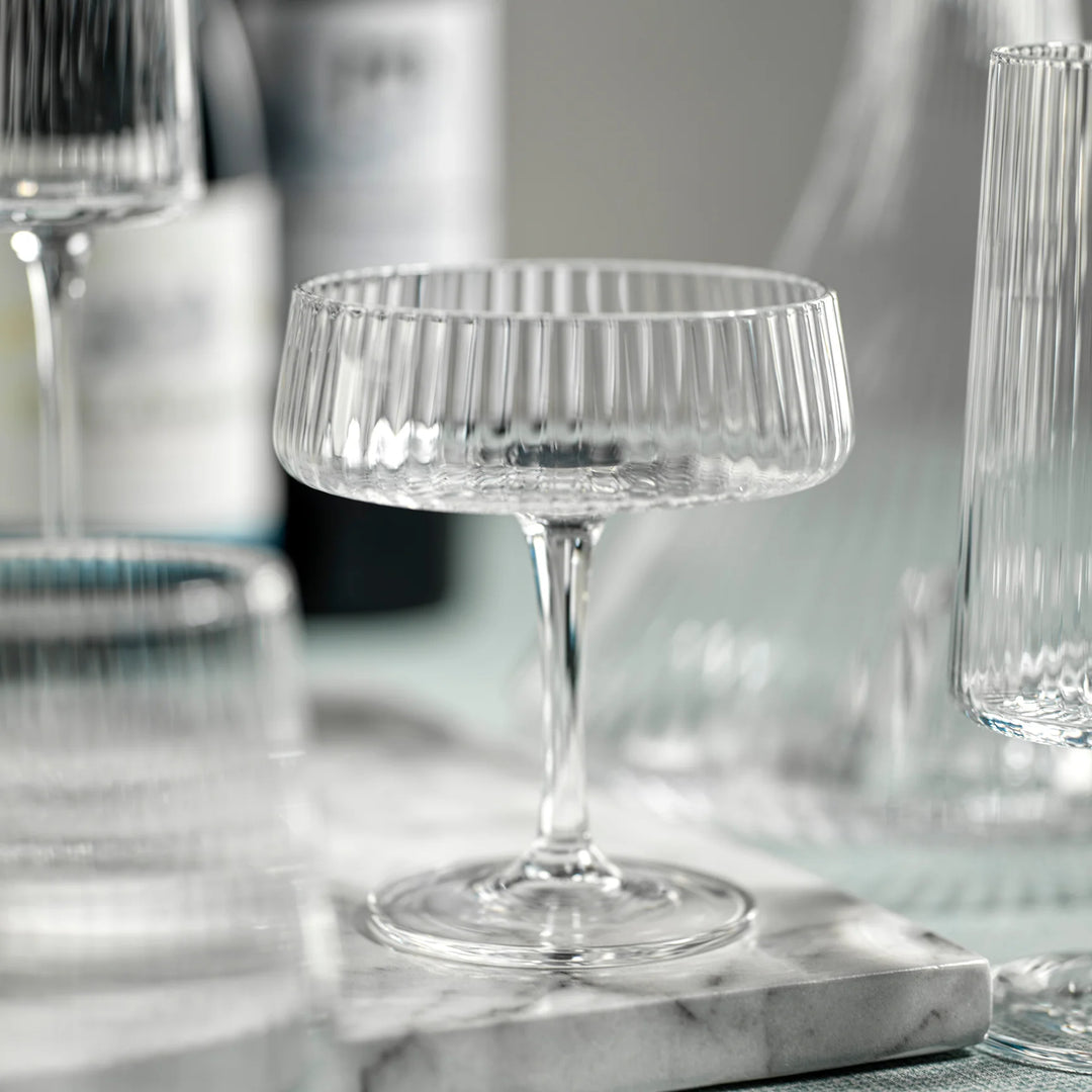 Fluted Coupe Glass