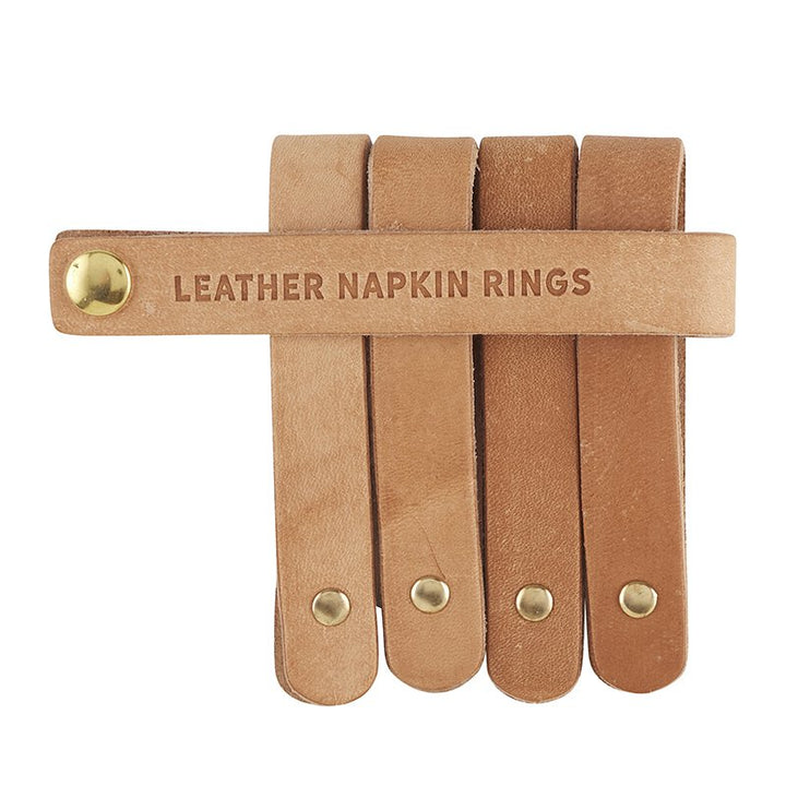 Leather Napkin Ring | Set of 4