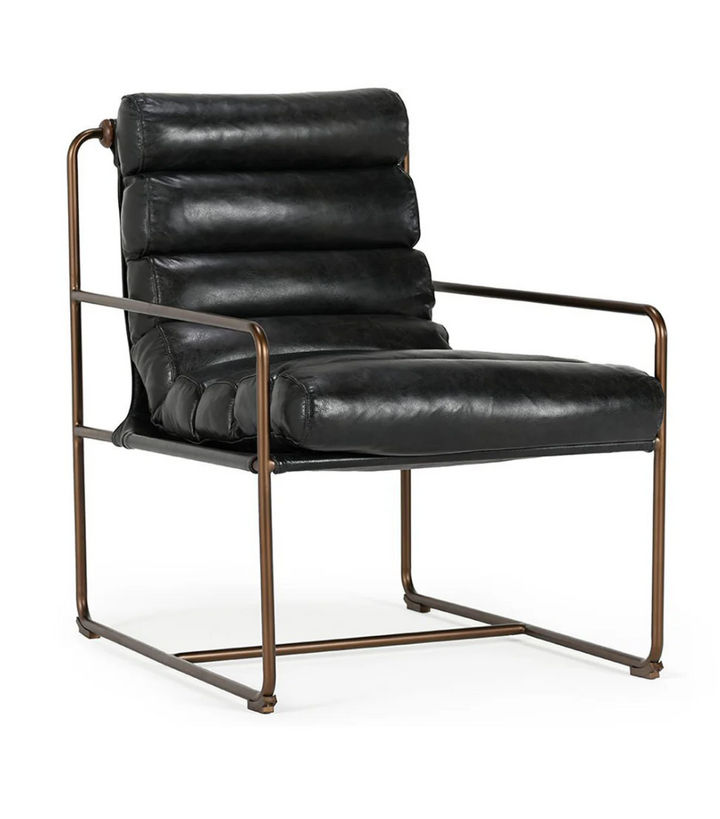 Arie Leather Accent Chair