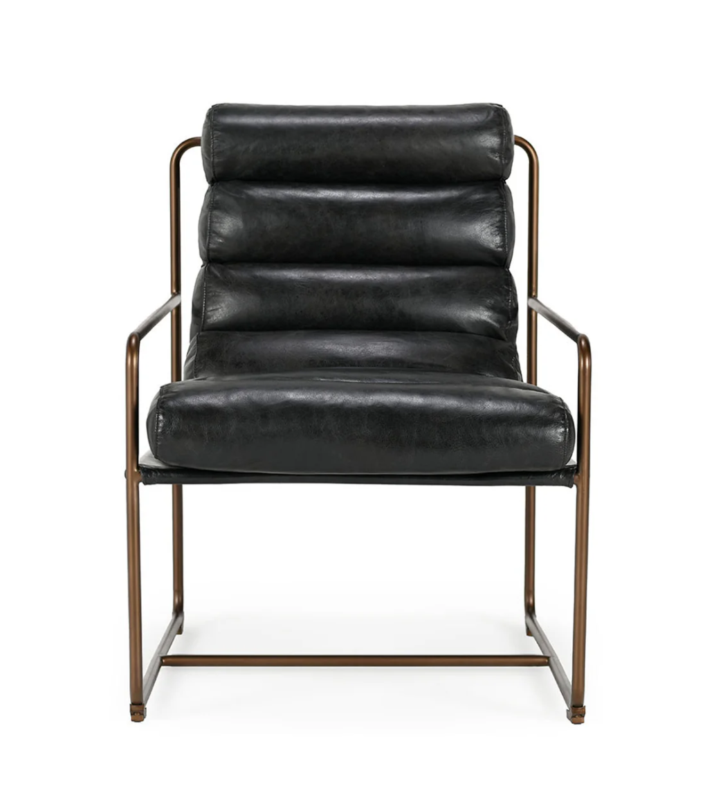 Arie Leather Accent Chair