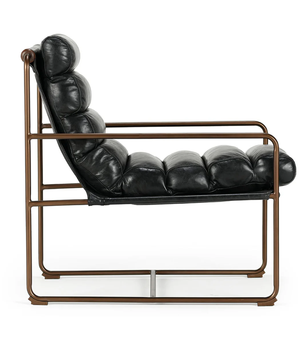 Arie Leather Accent Chair