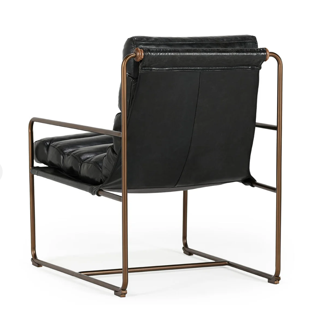 Arie Leather Accent Chair