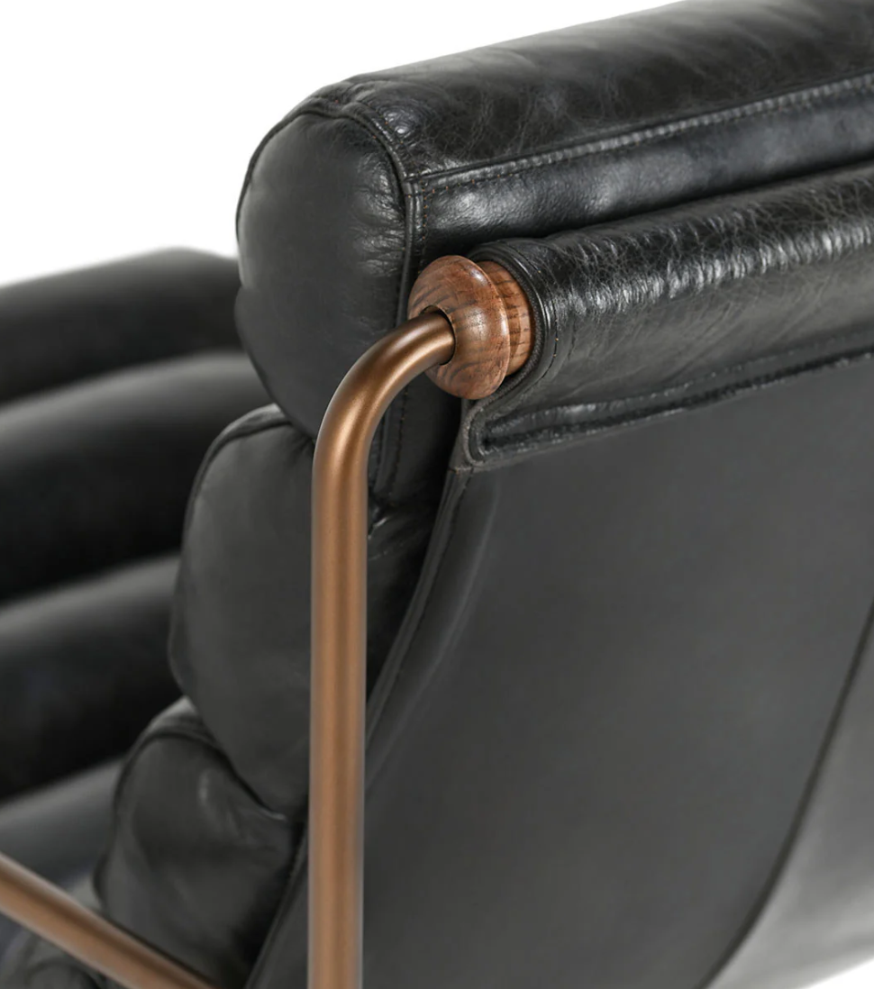 Arie Leather Accent Chair