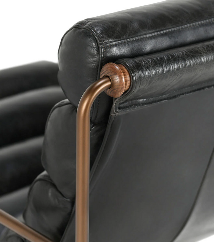 Arie Leather Accent Chair