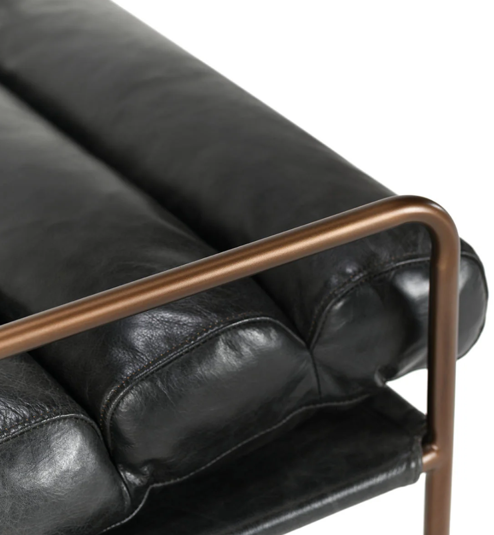 Arie Leather Accent Chair