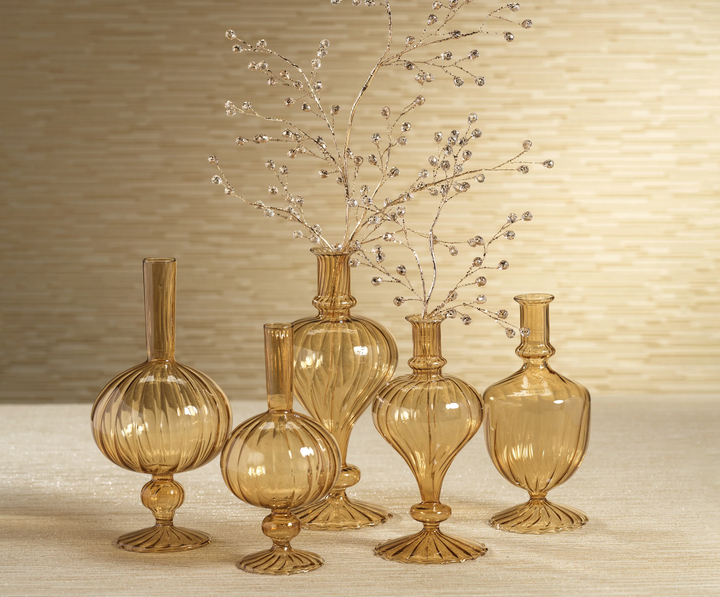 Venetian Spiral Vase | Light Amber