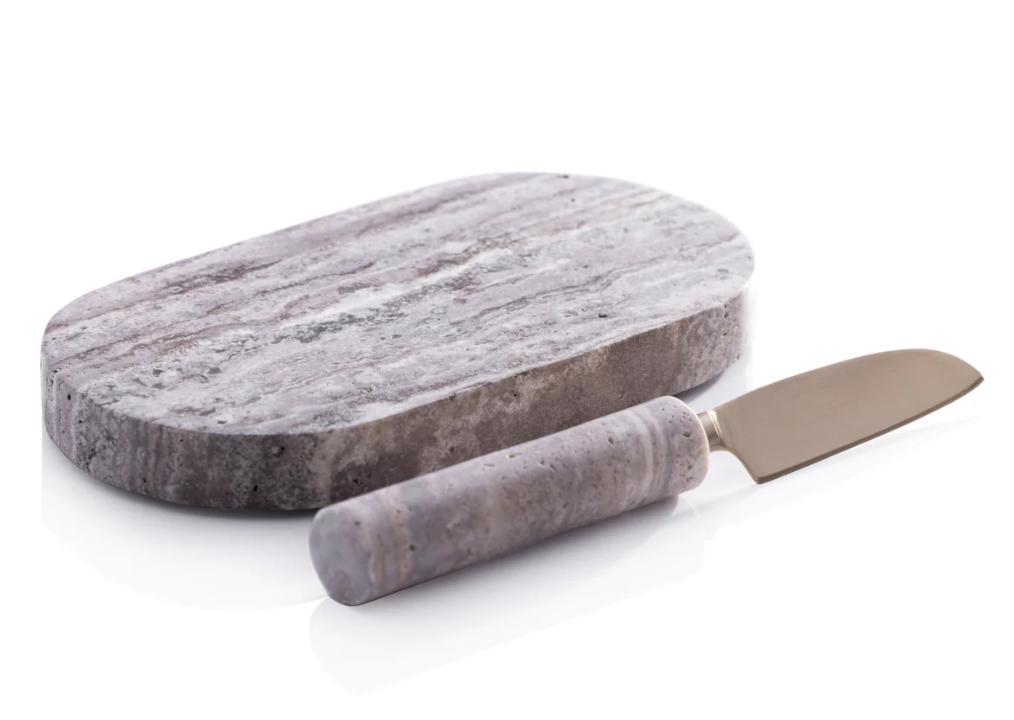 Marble Cutting Board with Cutting Knife