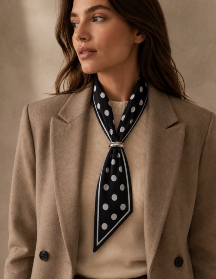 Zebra + Polka Dot Scarf Set