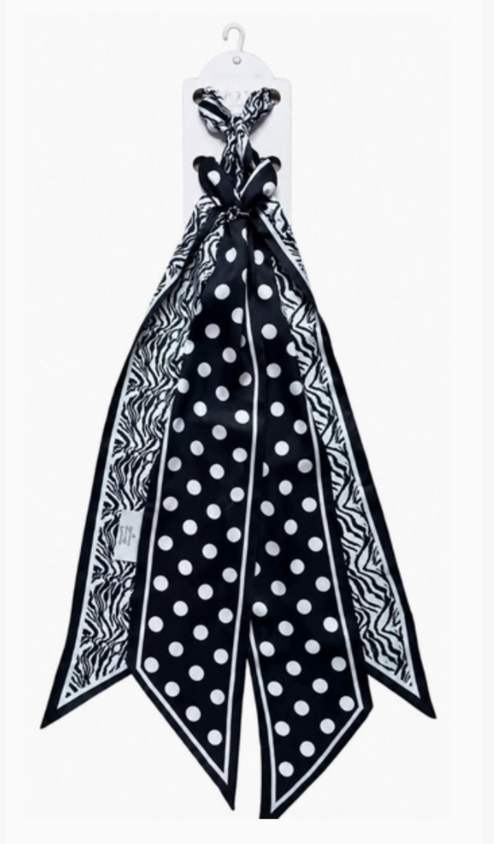 Zebra + Polka Dot Scarf Set