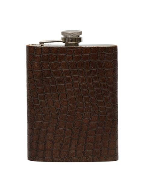8oz Flask | Embossed Leather