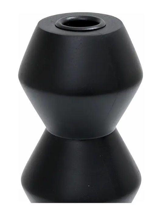 Wooden Candle Holder | Large | Black