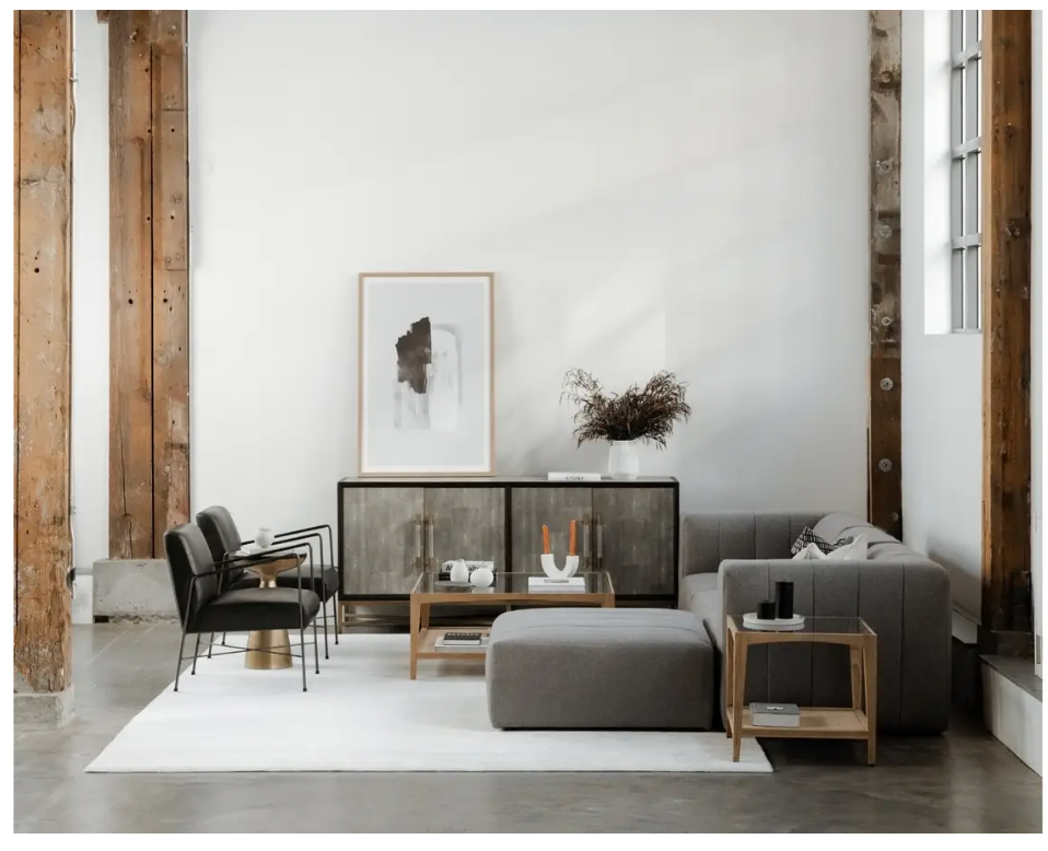 Wise I Wall Painting | Grey Neutral