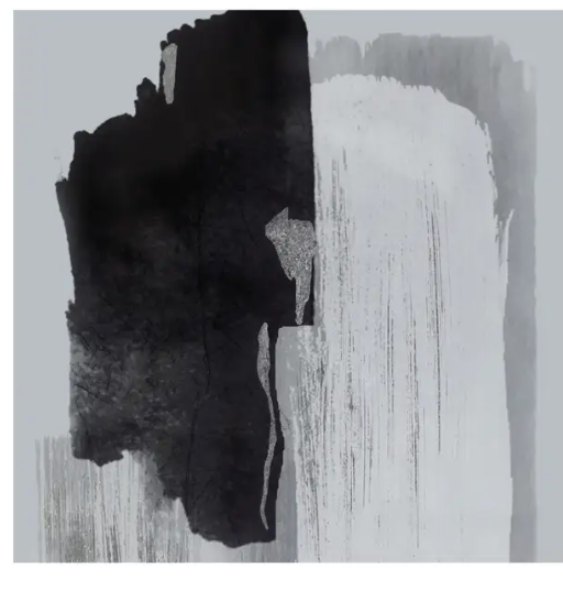 Wise I Wall Painting | Grey Neutral