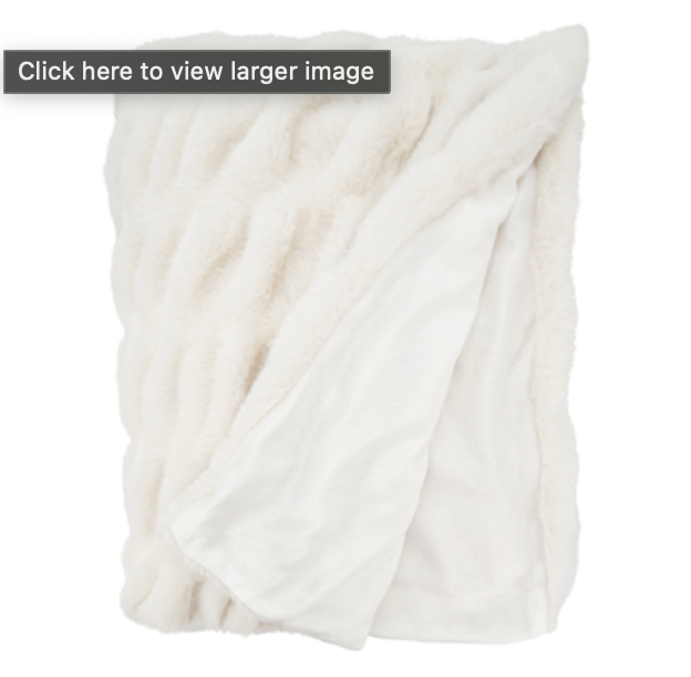 Faux Rabbit Fur Throw
