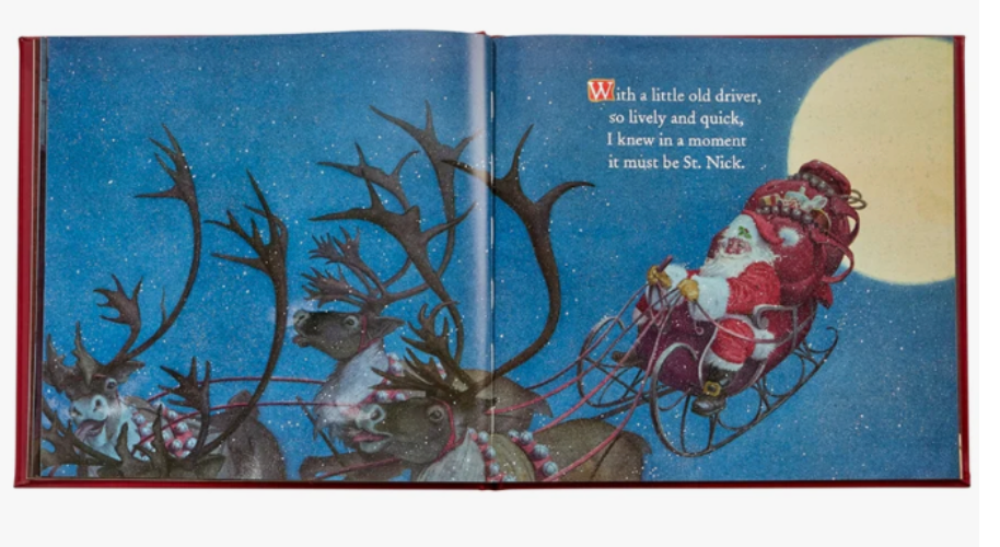 The Night Before Christmas | Red | Leather