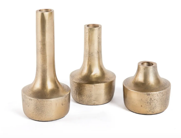 Trio of Vases | Gold