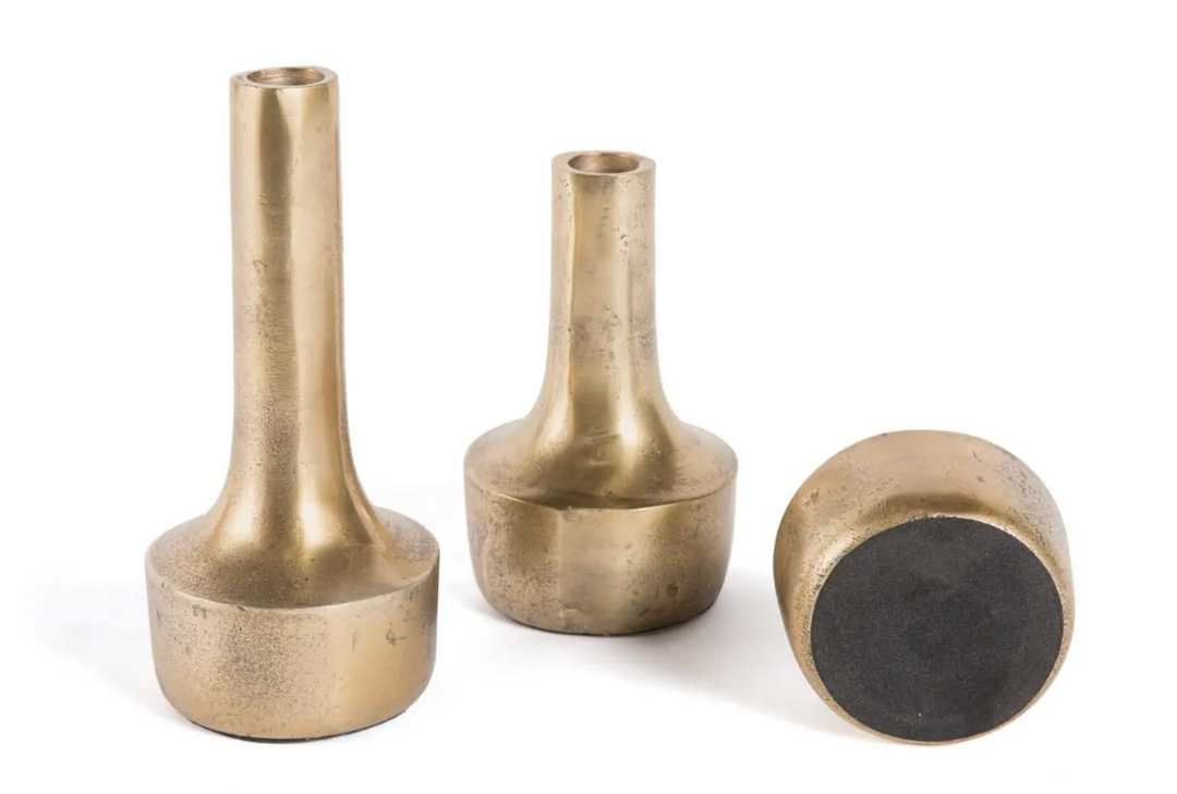 Trio of Vases | Gold