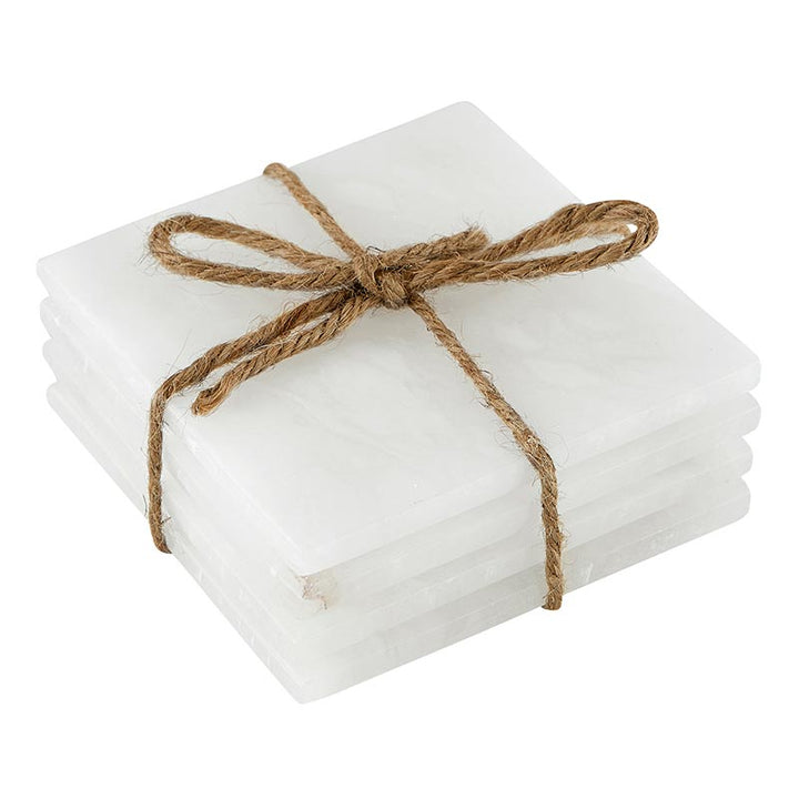 Square Alabaster Coasters | Set/4