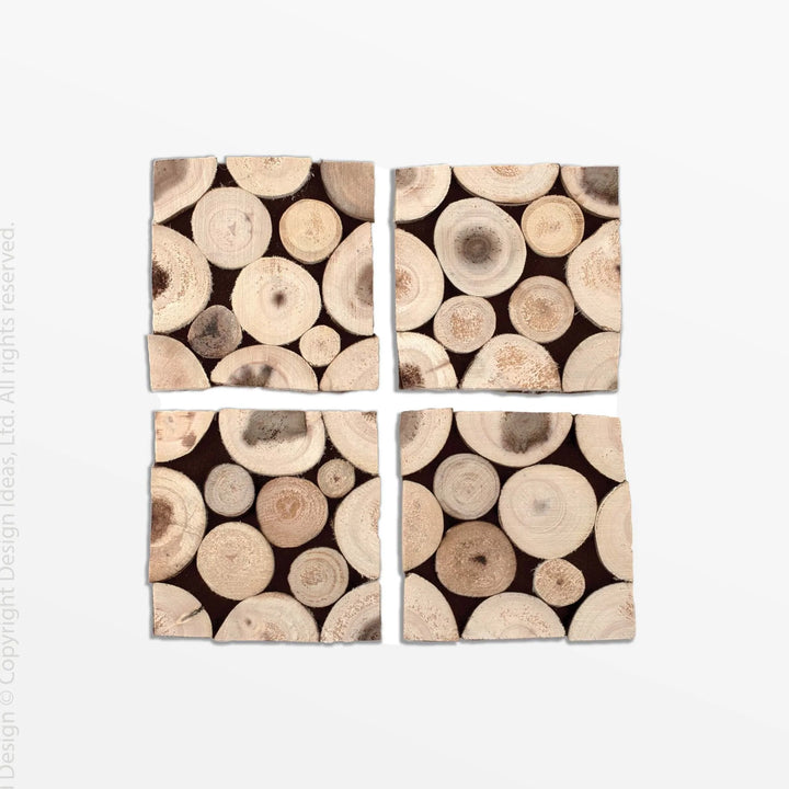 Wood Slice Coasters | Eucalyptus Set/4