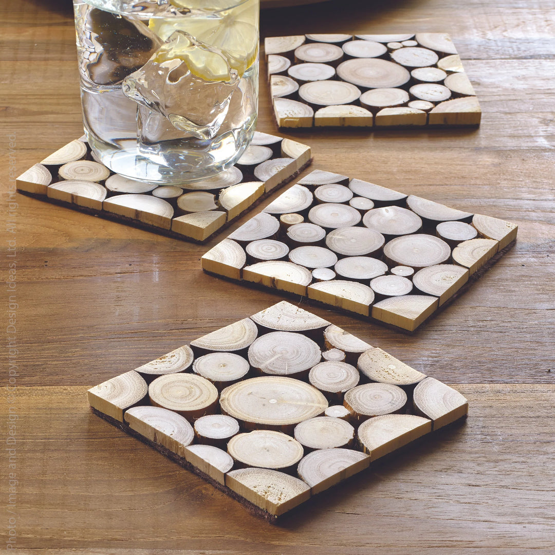 Wood Slice Coasters | Eucalyptus Set/4