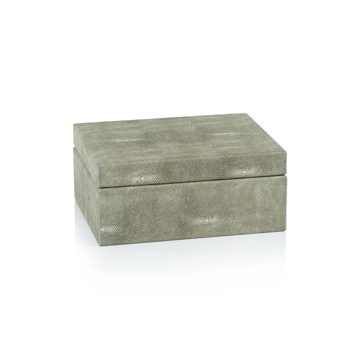 Maria Shagreen Box | Leather + Suede