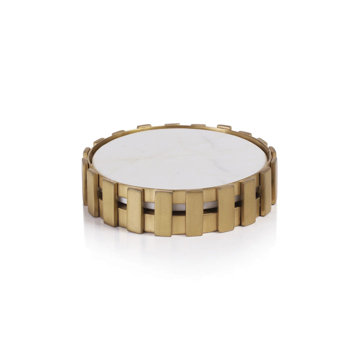 Wine Coaster | Forged Metal + Marble