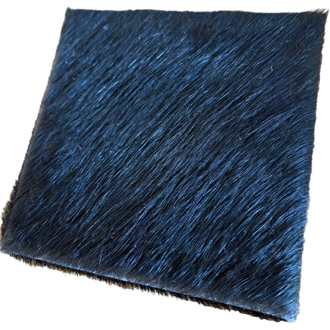 Square Hide Coaster | Black