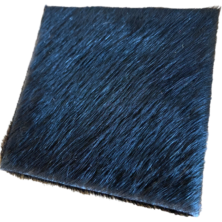 Square Hide Coaster | Black