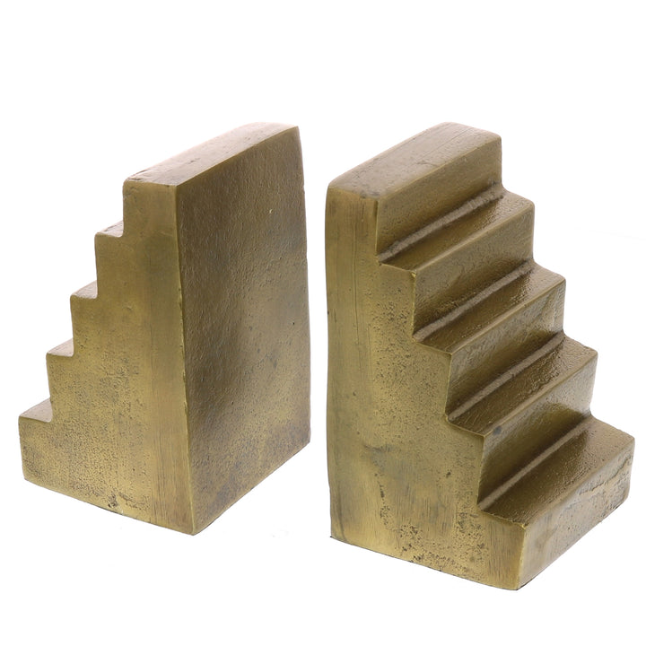 Stairway Bookends | Brass