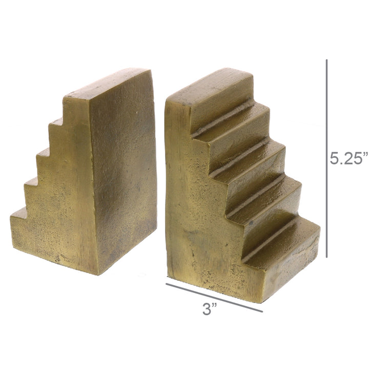 Stairway Bookends | Brass