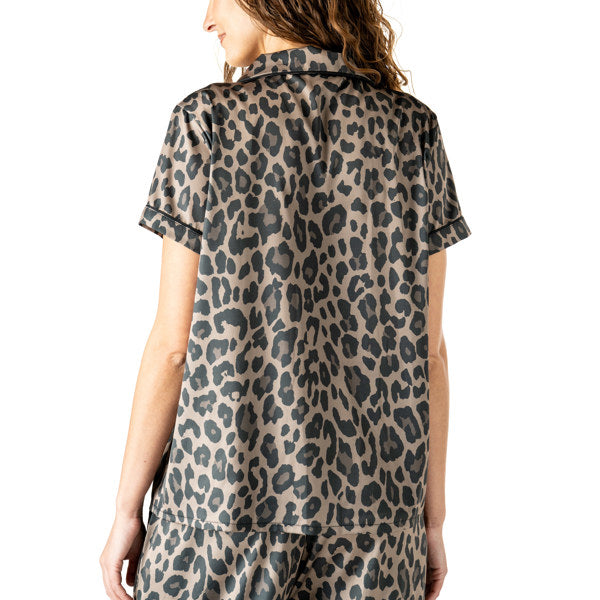 Cheetah Pajama Top | Satin