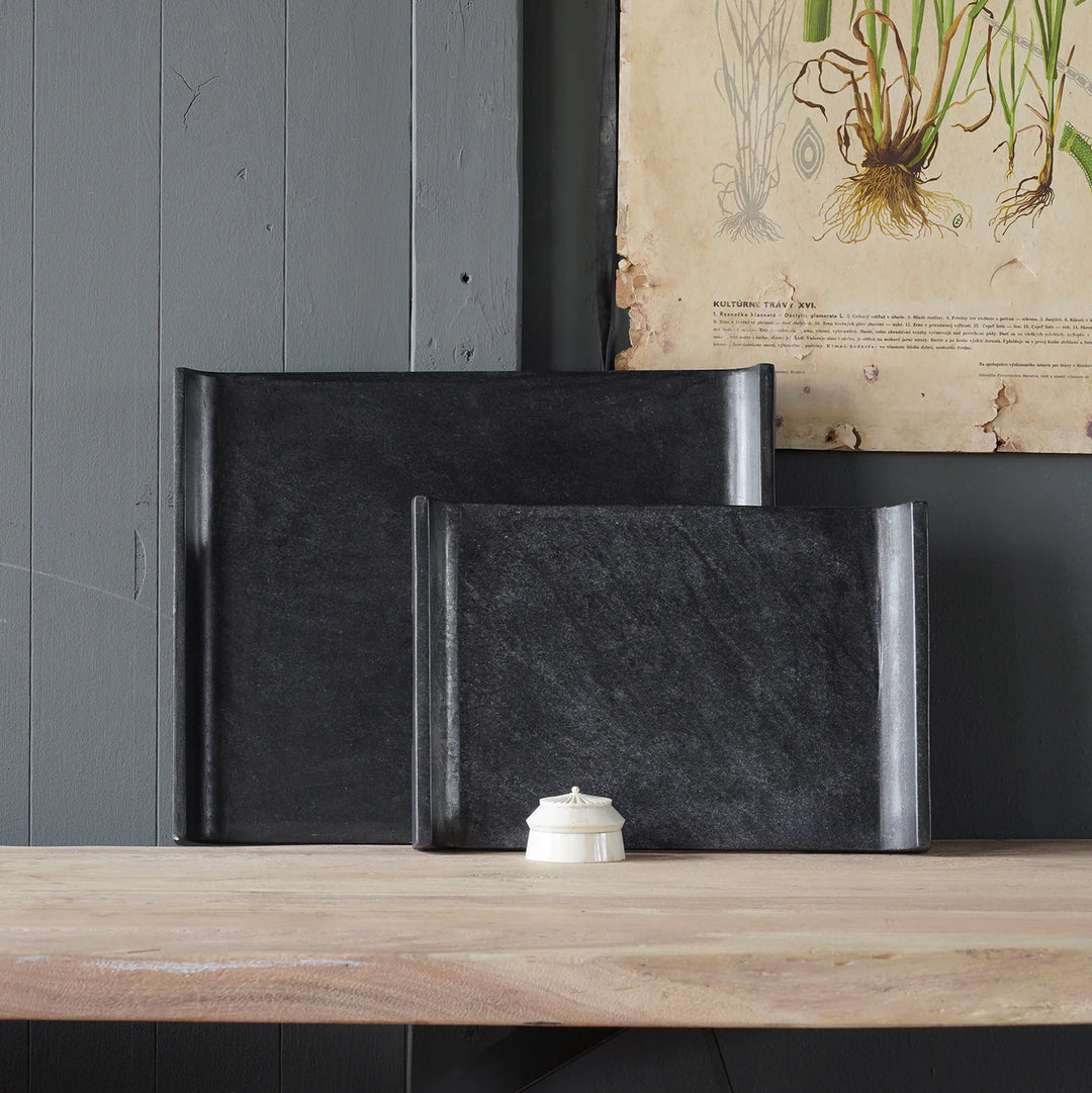 Lenox Tray | Black Marble