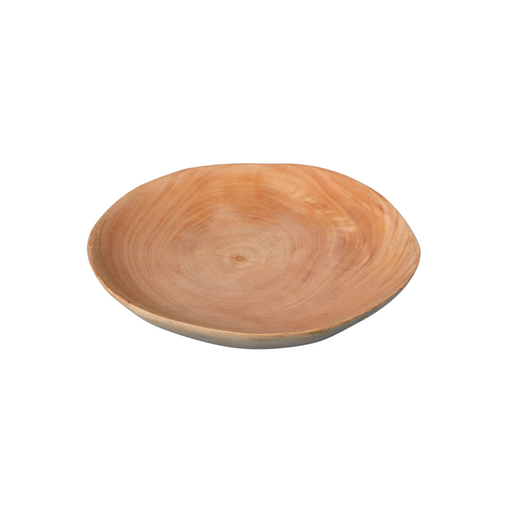 Kiln-Fired Mango Wood Plate | Medium