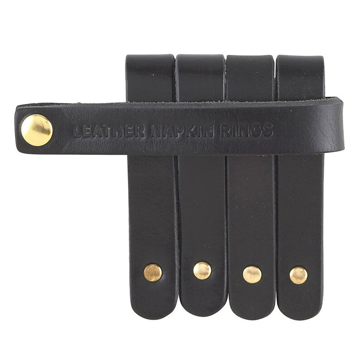Leather Napkin Ring | Set of 4