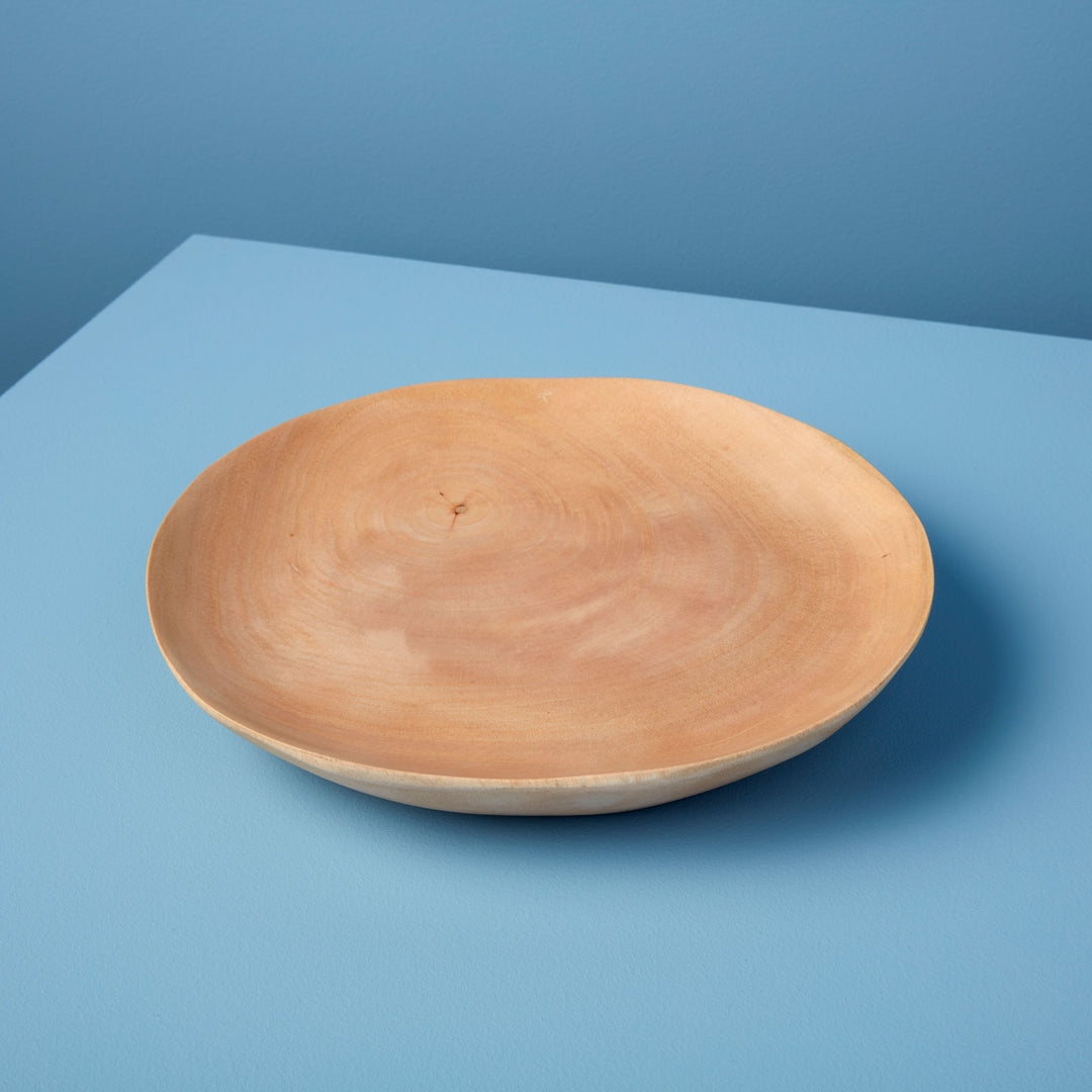 Kiln-Fired Mango Wood Plate | Medium