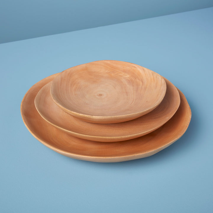 Kiln-Fired Mango Wood Plate | Medium