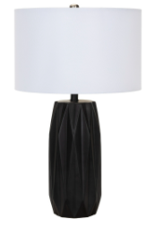 Matte Black Geo Lamp