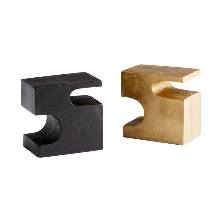 Pieces Bookends - Bronze + Brass