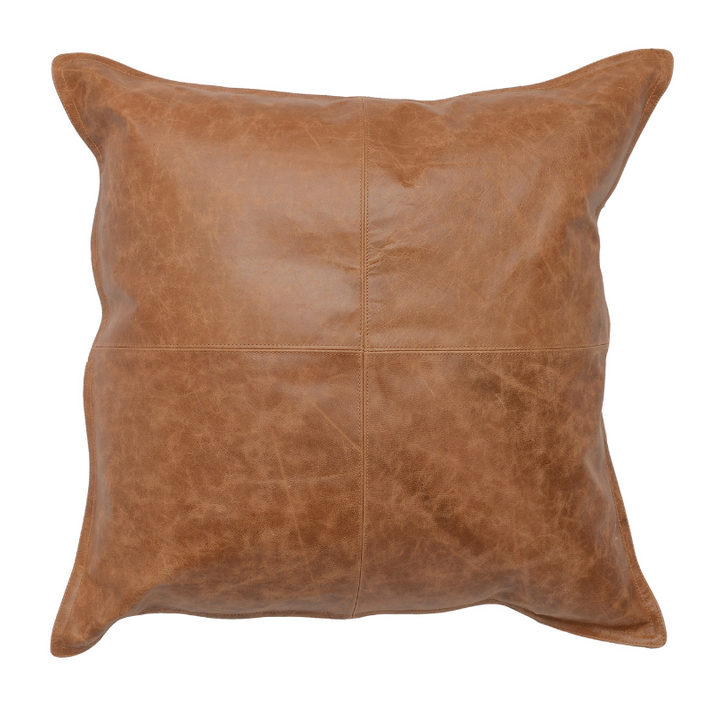 Wyatt Leather Pillow | 22" x 22"