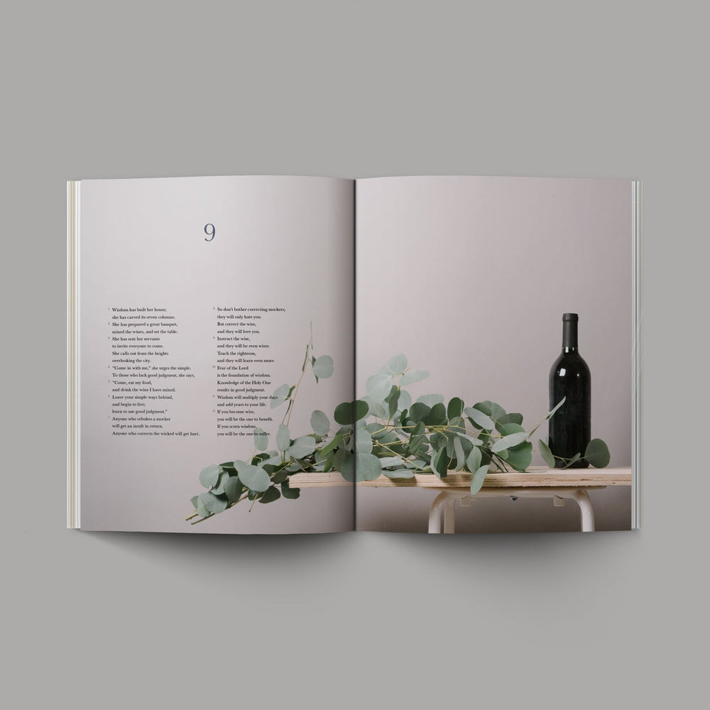 O+A Proverbs Bible open