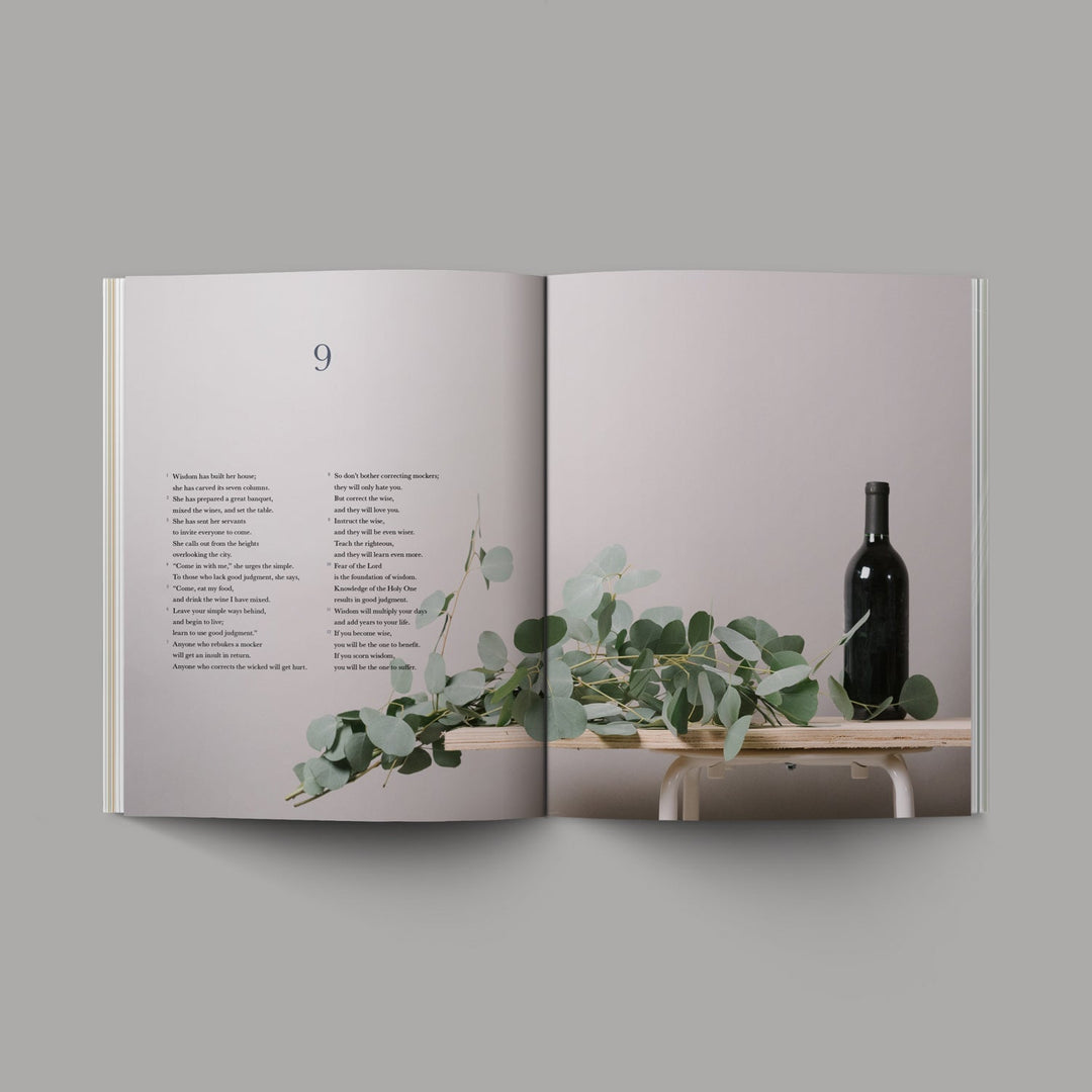 O+A Proverbs Bible open